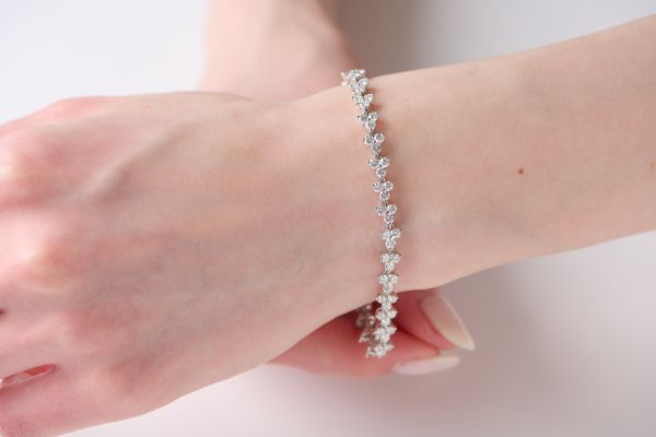 5.00ct フラワーダイヤモンドブレスレット