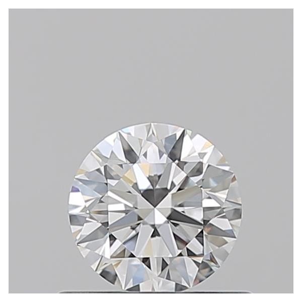 ROUND 0.53 F VVS2 EX-EX-EX - 100765646736 GIA Diamond