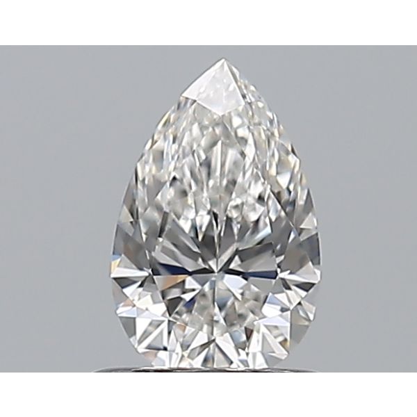 PEAR 0.59 F VVS1 EX-EX-EX - 7541073856 GIA Diamond
